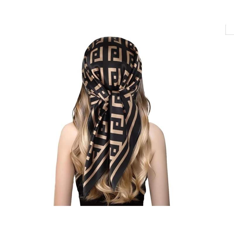 Brown Silk Bandana